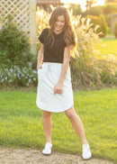 Inherit Kenedi Bone White Sport Skirt-8
