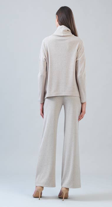 Clara Sunwoo Ultra Soft Travel Knit Turtleneck with Tipped Hem
