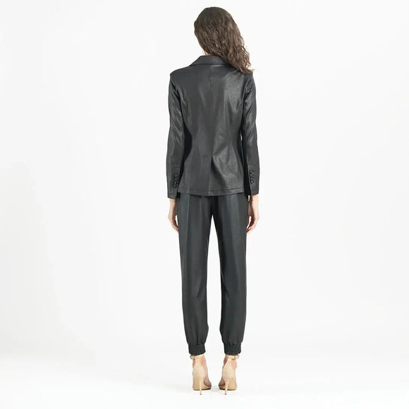 Clara Sunwoo Liquid Leather ™ Signature Pocket Blazer