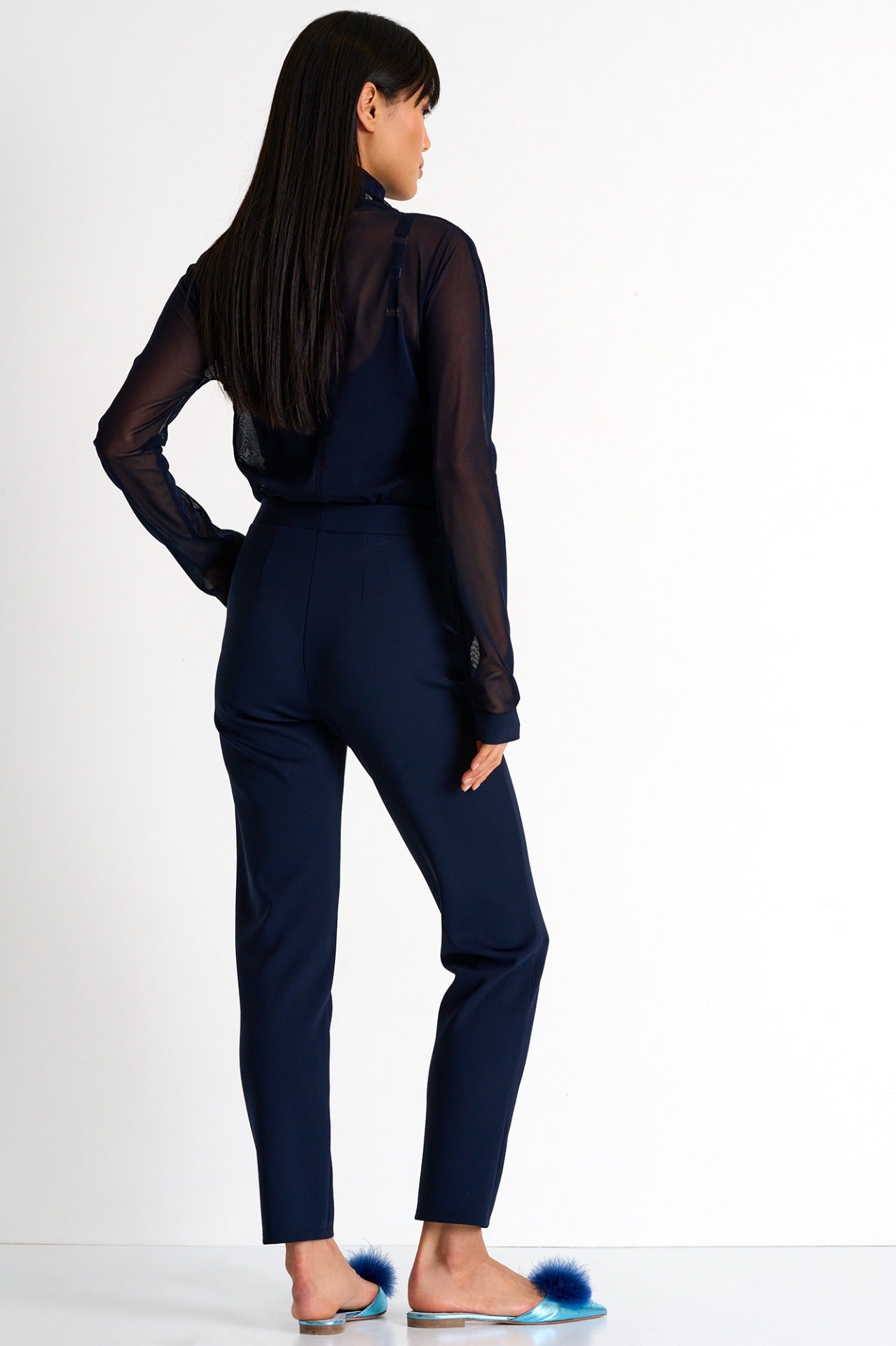 SHAN Straight Fit 3D Jersey Trouser-3