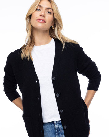 Cashmere Boyfriend Cardigan by Pura Cashmere - 0