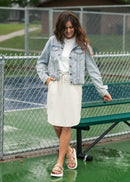 Inherit Kenedi Bone White Sport Skirt-4