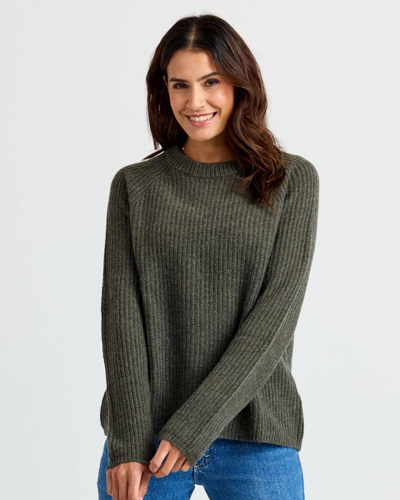 Cashmere Fisherman Crew by Pura Cashmere