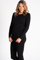 Terrera Georgia Crew Neck Long Sleeve Top-4