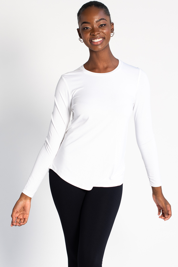 Terrera Georgia Crew Neck Long Sleeve Top