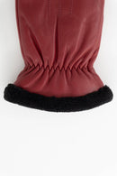 Sutton Leather Mittens With Individual Fingers by Brume - Women-6