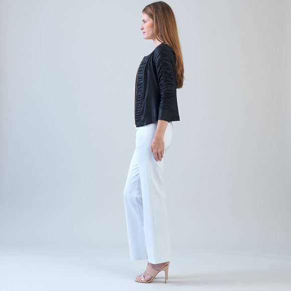 Clara Sunwoo Liquid Leather ™ Ruched Detail Jacket - COMING SOON