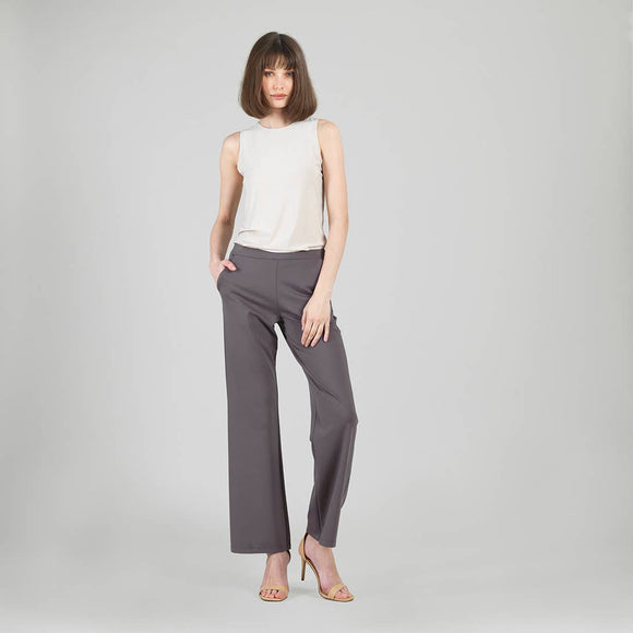 Clara Sunwoo Rayon-Ponte Knit  Loose Leg Pocket Pant - ARRIVING SOON