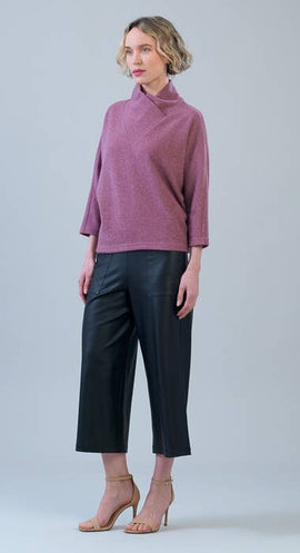 Clara Sunwoo Ribbed Crossover Petalneck Sweater - ARRIVING SOON - 0