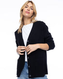 Cashmere Boyfriend Cardigan by Pura Cashmere - ARRIVING SOON-1