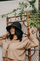 West Von Daphne Raffia Straw Bucket Hat-4