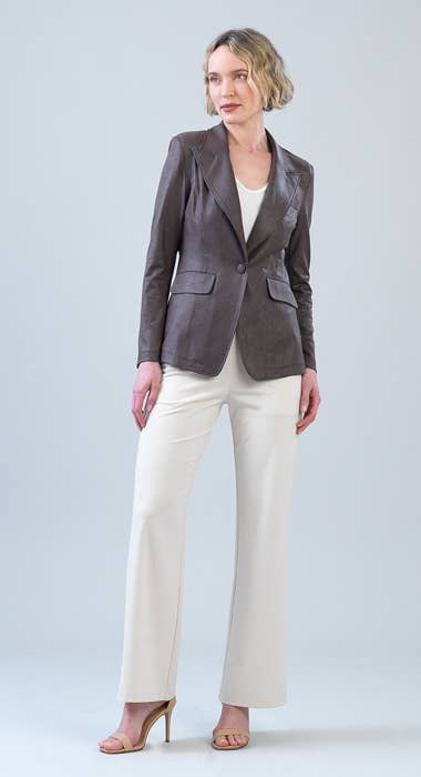 Clara Sunwoo Liquid Leather ™ Signature Pocket Blazer