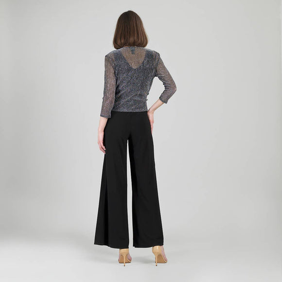 Clara Sunwoo Sheer Shimmer - Modern Tie Front Cardigan