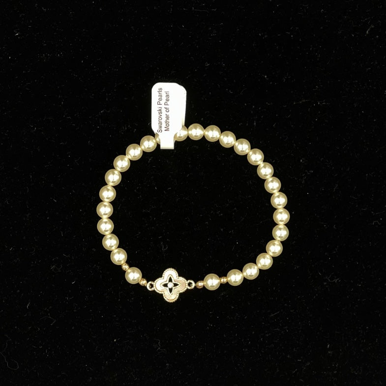 Joanna Bisley 6mm Mother of Pearl Centre Bracelet