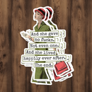 Funny STICKER. And She Gave No Fucks. Not Even One.-1