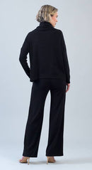 Clara Sunwoo Ultra Soft Travel Knit Turtleneck with Tipped Hem-4