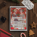 Funny Christmas Card. Really Into Groceries and Gas. Vintage-4