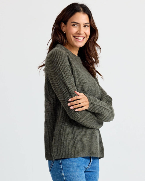Cashmere Fisherman Crew by Pura Cashmere