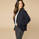 Waffle Marshmallow Cocoon Cardigan-1