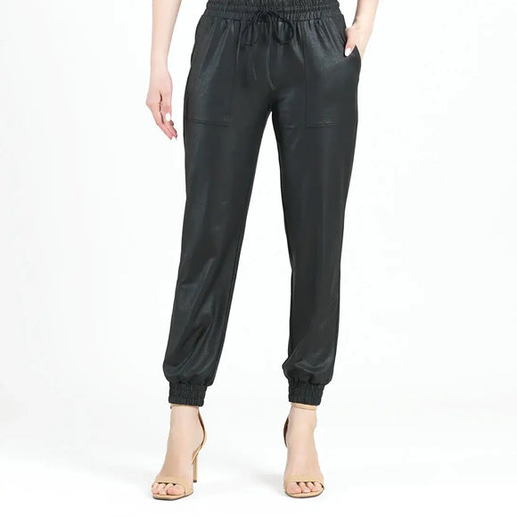 Clara Sunwoo Liquid Leather ™ Drawstring Jogger Pant