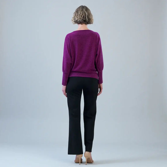 Clara Sunwoo Light Weight Boat Neck Blouson Sweater