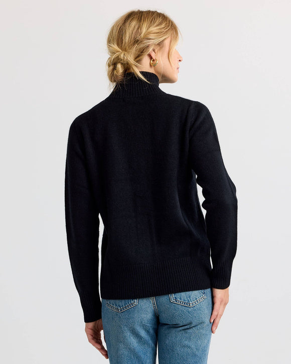 Cashmere Stand Collar Cardigan by Pura Cashmere