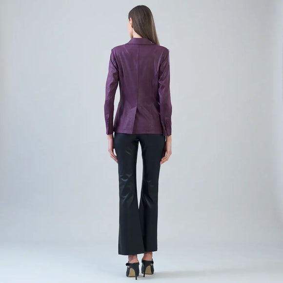 Clara Sunwoo Liquid Leather ™ Signature Pocket Blazer