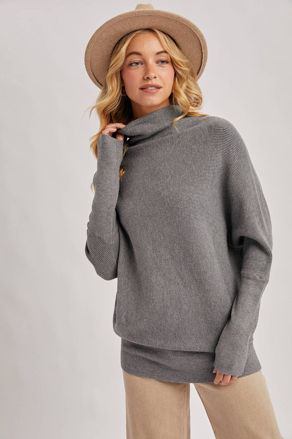 Slouch Dolman Sleeve Pullover - RESTOCKING