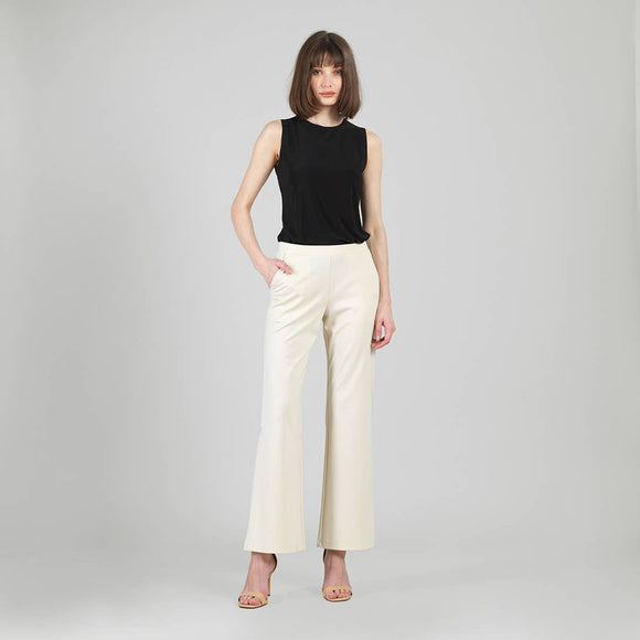 Clara Sunwoo Rayon-Ponte Knit  Loose Leg Pocket Pant - ARRIVING SOON