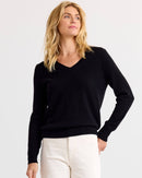 Essential Cashmere V-Neck by Pura Cashmere-5