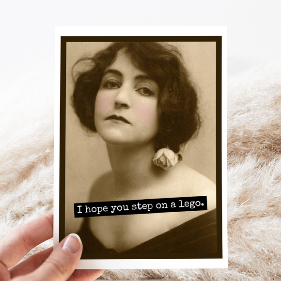 Funny Greeting Card. I Hope You Step On a Lego - ARRIVING SOON