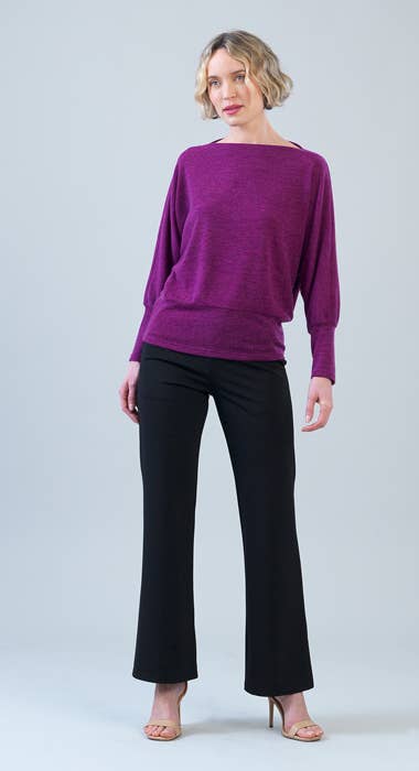 Clara Sunwoo Light Weight Boat Neck Blouson Sweater - COMING SOON