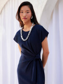 Fifteen Twenty Marissa Side-Knot Midi Dress-4