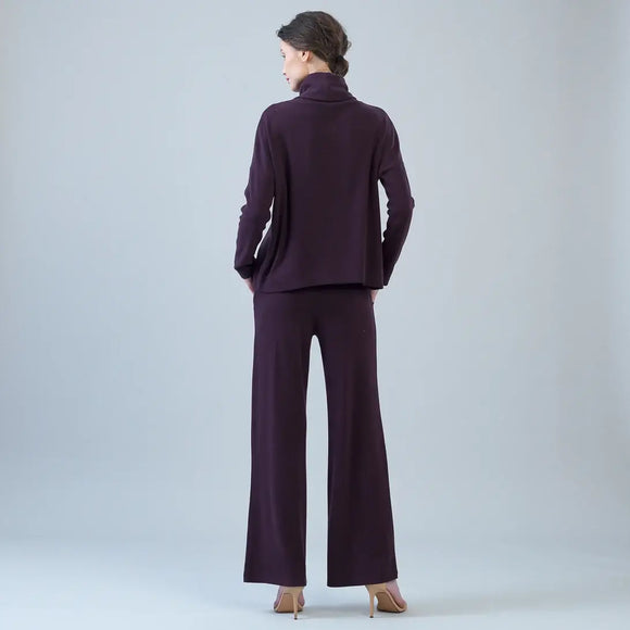 Clara Sunwoo Ultra Soft Travel Knit Turtleneck with Tipped Hem