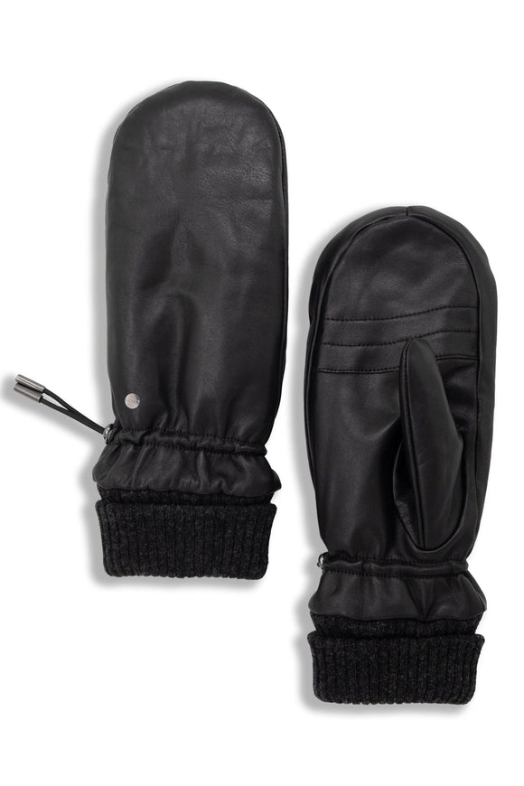 Lake Louise Luxury Leather Mittens by Brume — Women - RESTOCKING