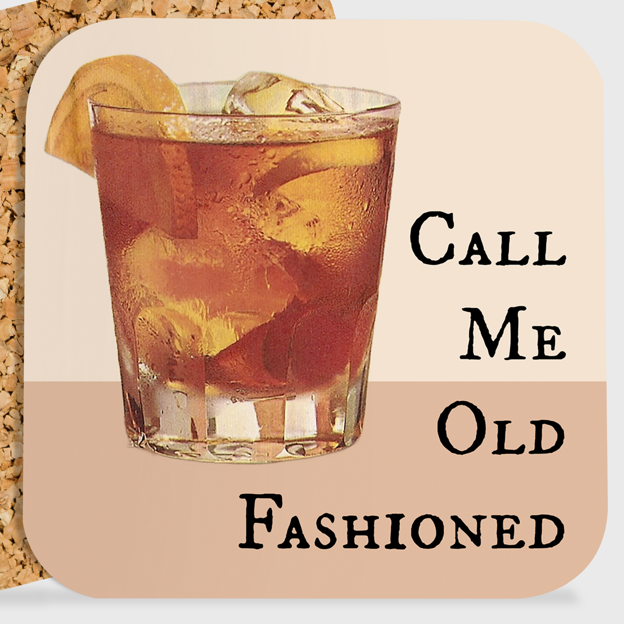 COASTER. Call Me Old Fashioned. Vintage Drink.