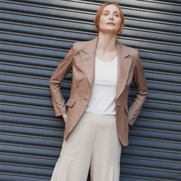 Clara Sunwoo Liquid Leather ™ Signature Pocket Blazer