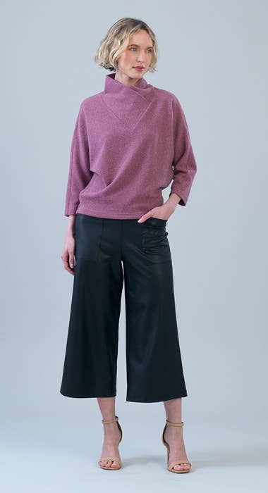Clara Sunwoo Ribbed Crossover Petalneck Sweater - ARRIVING SOON