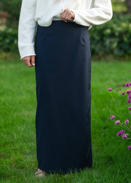 Buy navy Inherit Hollis Long Maxi Skirt