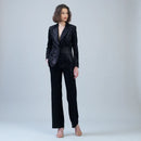 Clara Sunwoo Velvet Shimmer Signature Pocket Blazer-1