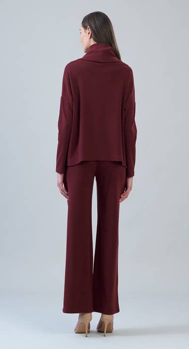Clara Sunwoo Ultra Soft Travel Knit Turtleneck with Tipped Hem