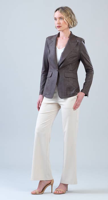 Clara Sunwoo Liquid Leather ™ Signature Pocket Blazer