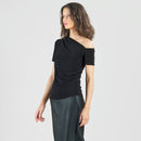 Clara Sunwoo Angular Drape Neck Off Shoulder Top-10