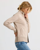 Cashmere Stand Collar Cardigan by Pura Cashmere - ARRIVING SOON-3