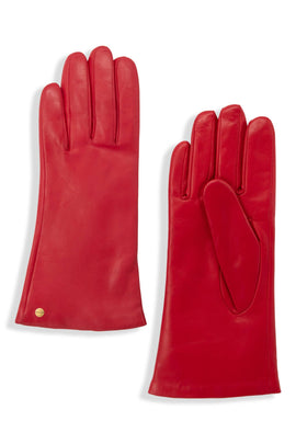 Sydney Cashmere Lined Long Leather Gloves by Brume- Women - 0