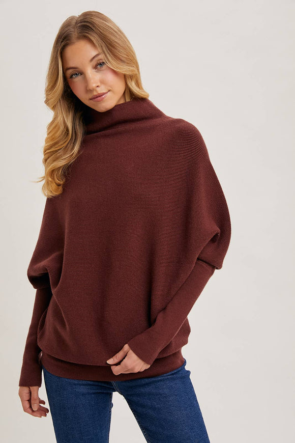 Slouch Dolman Sleeve Pullover - RESTOCKING