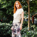 Clara Sunwoo Side Ruched Boat Neck Top - RESTOCKING IN JANUARY-20