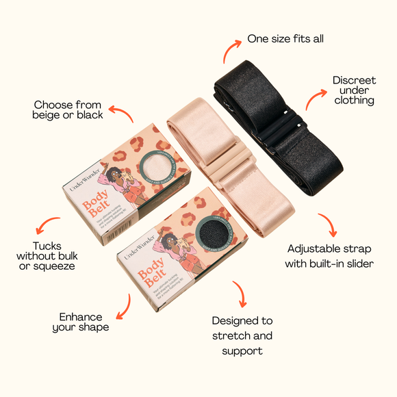 UnderWunder Body Belt for Fashion Styling and Shaping