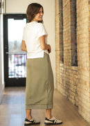 Inherit Bradi Side Zipper Midi Skirt-18