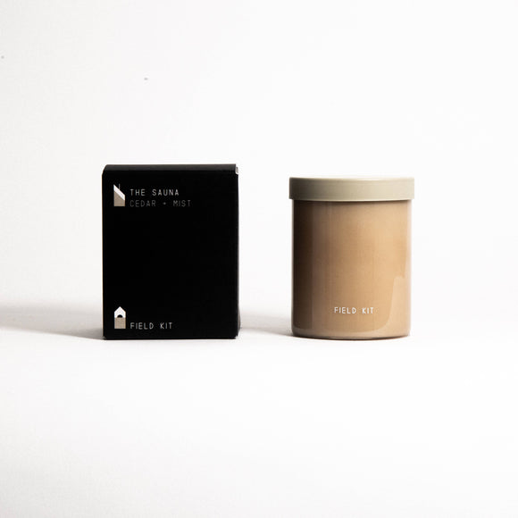 Field Kit The Sauna Candle – Cedar + Mist | 8 oz